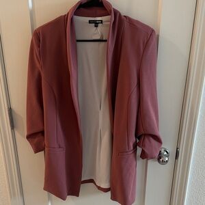 Fashionova Women's Mauve Blazer Jacket
